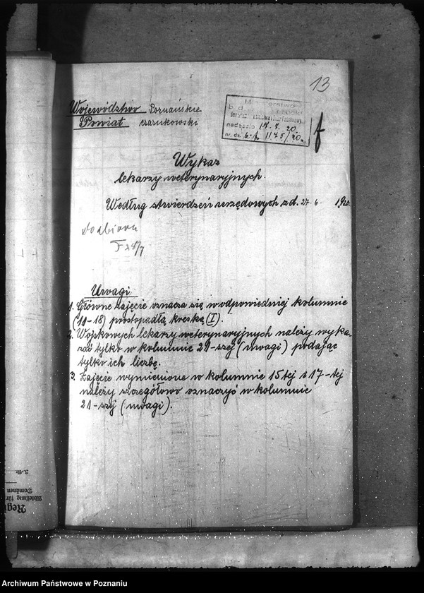 Obraz 18 z jednostki "Lekarze weterynaryjni spis"