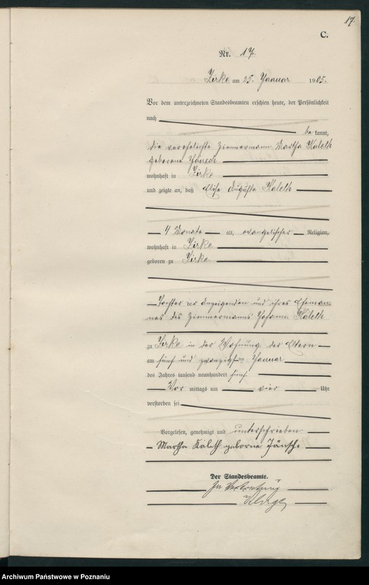 Obraz 20 z jednostki "Sterbe-Haupt-Register"
