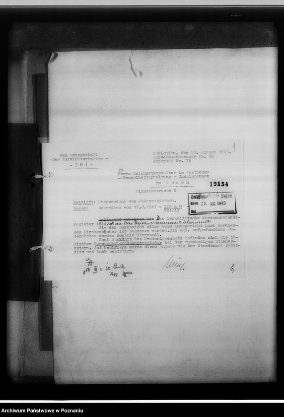 Obraz 5 z jednostki "Judenregister [Pabianice powiat Łask]"