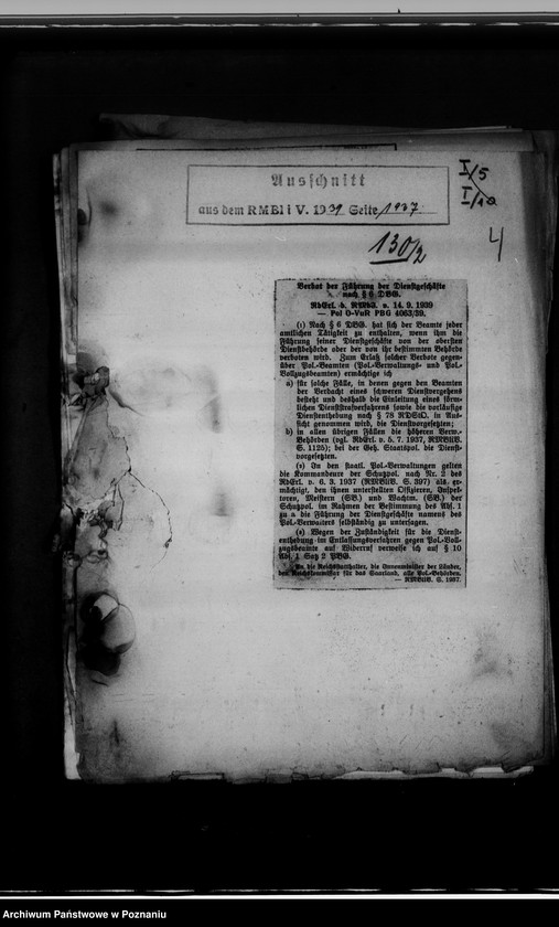 Obraz 8 z jednostki "Beamtenangelegenheiten und Abordnungen. Stadtplanung"