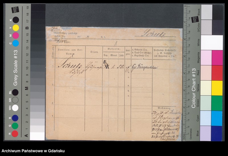 image.from.unit.number "Karty meldunkowe: Schulz August - Schulz Ernst"