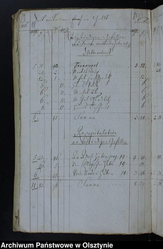 image.from.unit.number "Jahr Kirchen Rechnung der Waltersdorfschen Kirche aller Einnahme und Ausgabe wie auch Bau-Rechnung"