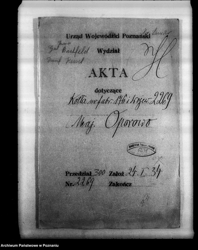 Obraz 4 z jednostki "Gorzelnia rolnicza w Otorowie powiat szamotulski nr woj. 2269"