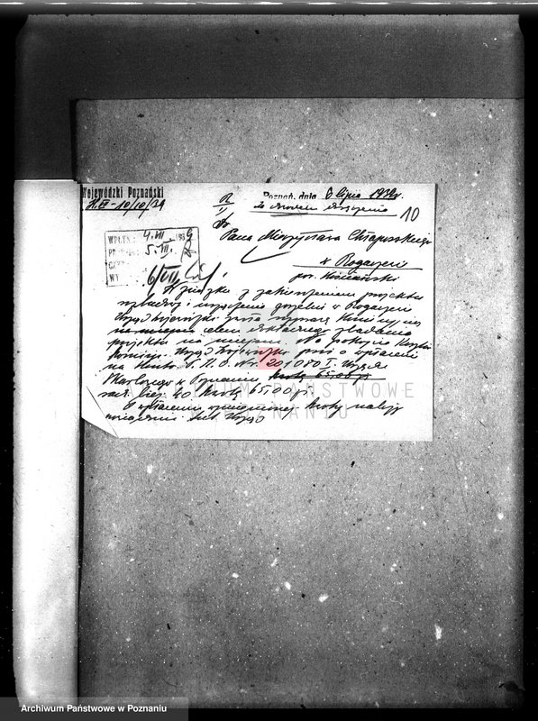 Obraz 14 z jednostki "/Zatwierdzenie budowy i urządzenia gorzelni rolniczej Chłapowskiego w Rogaczewie pow. Kościan/"