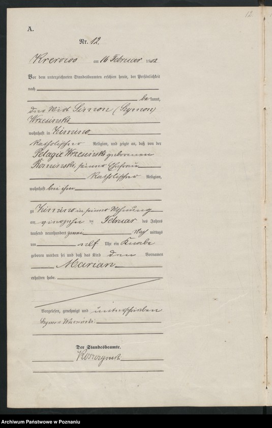 Obraz 15 z jednostki "Geburts-Haupt-Register"