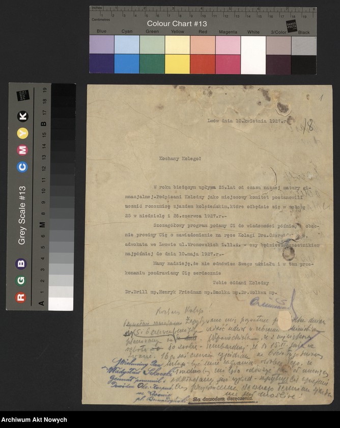 image.from.unit.number "Komitet zjazdu koleżeńskiego maturzystów. Zaproszenie na zjazd."