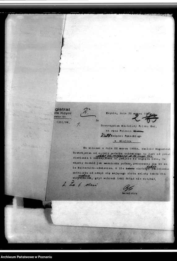 Obraz 6 z jednostki "Korespondencja w sprawach organizacyjnych i personalnych Towarzystwa"