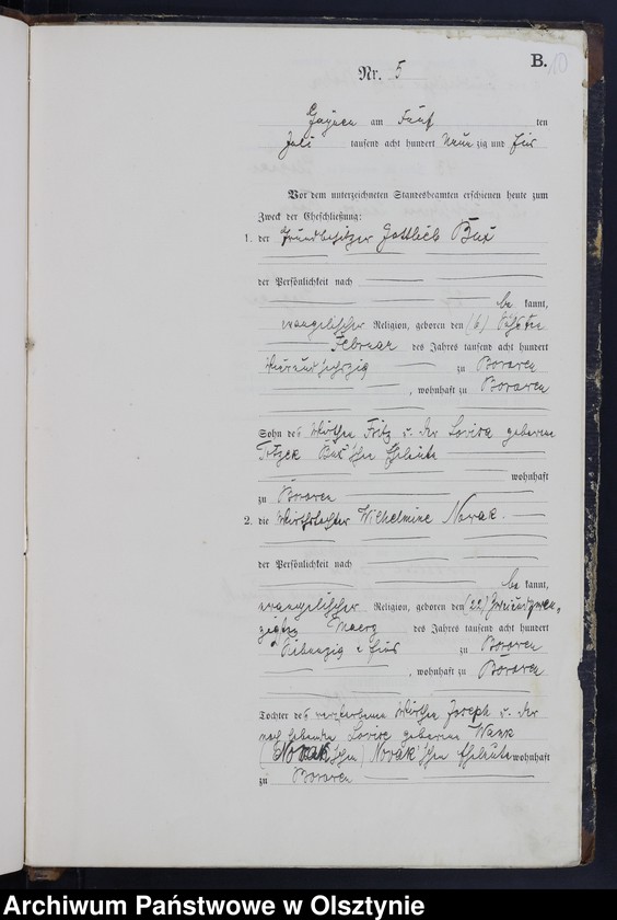 image.from.unit.number "Heiraths-Haupt-Register Nr 1 - 9"