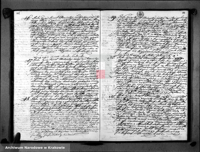 image.from.unit.number "Księga Aktów Zejścia dla Parafii So. Floryana na Kleparzu na rok 1846 sporządzona"