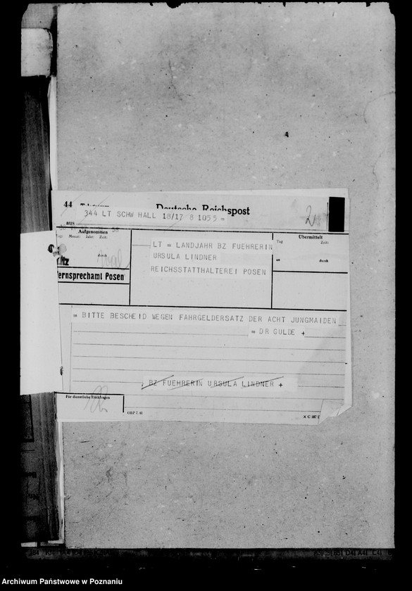 Obraz 6 z jednostki "Einsazt von Schülerinnen in die Landjahrlager"