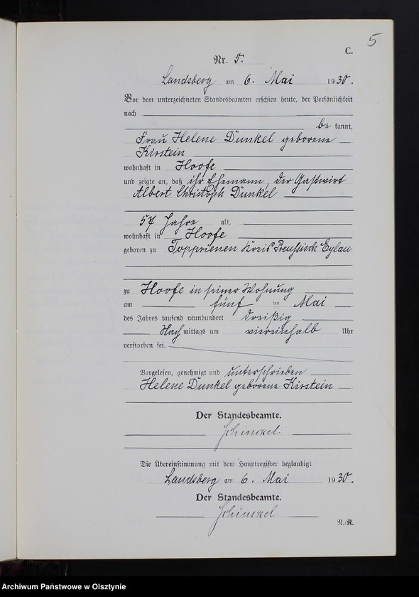 image.from.unit.number "Sterbe-Neben-Register Nr 1 - 18 [ Księga zgonów - wtóropis ]"