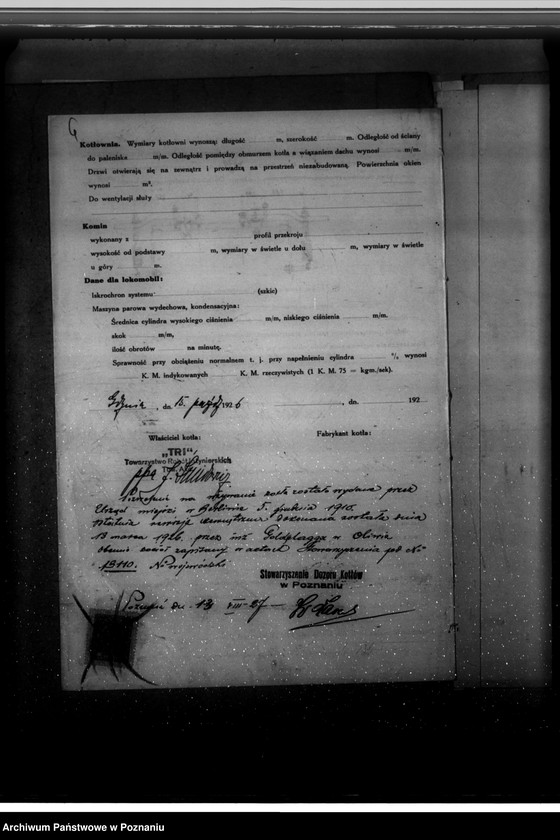 Obraz 10 z jednostki "Towarzystwo robót inżynieryjnych "Tri" w Poznaniu nr woj. 5983"