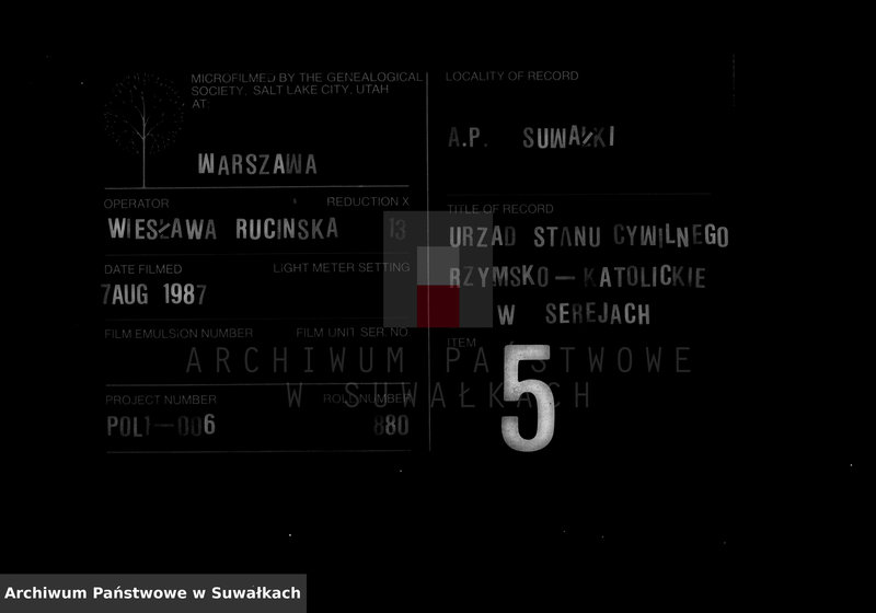 image.from.unit.number "Duplikat serejskago rimsko-katoličeskago prichoda 1880 goda"