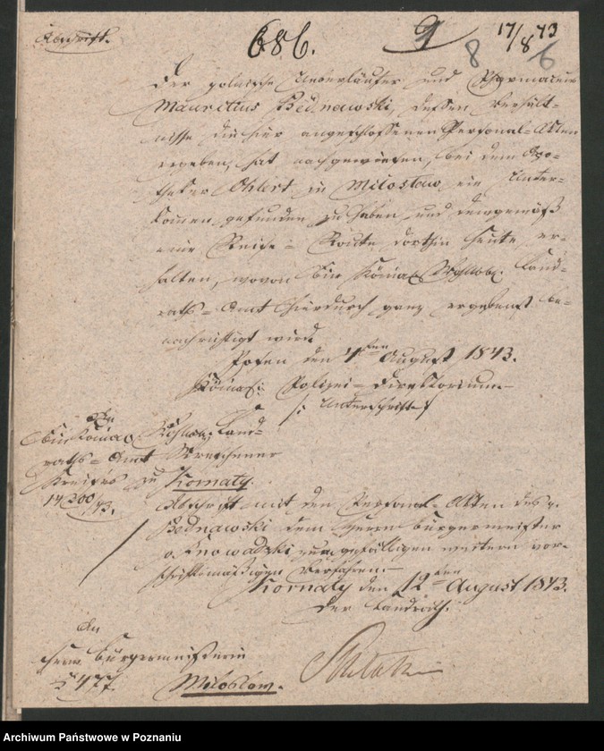 Obraz 12 z jednostki "A. betr. den polnischen Überläufer Pharmazeuten Mauritius Bednawski"