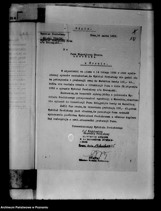 Obraz 16 z jednostki "/Ochrona prawna urzędników/ obraza urzędów i urzędników"