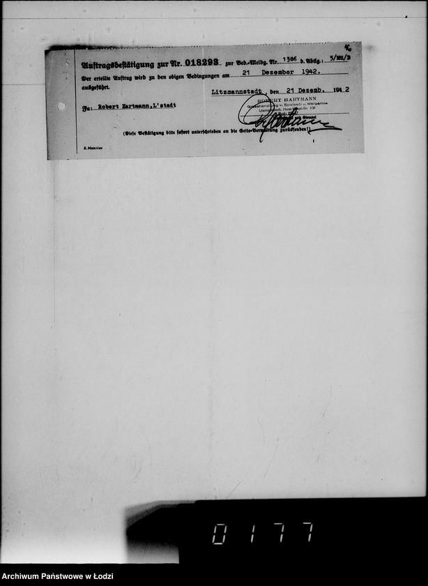 Obraz 20 z jednostki "Lebensmitteleinkauf. Aufträge, [Lieferscheinen und Rechnungen] 18291-18370"