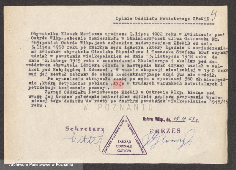 Obraz 18 z jednostki "Życiorysy powstańców wielkopolskich: K - tom Vl /Klupś Józef - Kołodziej Antoni/."