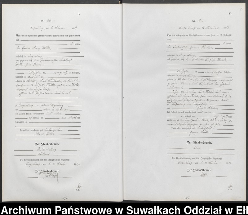 image.from.unit.number "[Sterbe-Neben-Register des Preussisches Standes-Amtes Angerburg Kreis Angerburg]"