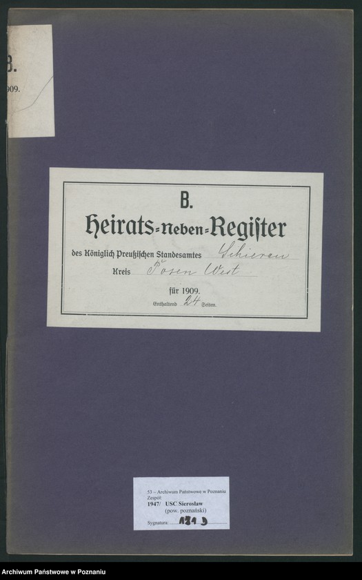 Obraz 2 z jednostki "Heirats-Neben-Register"