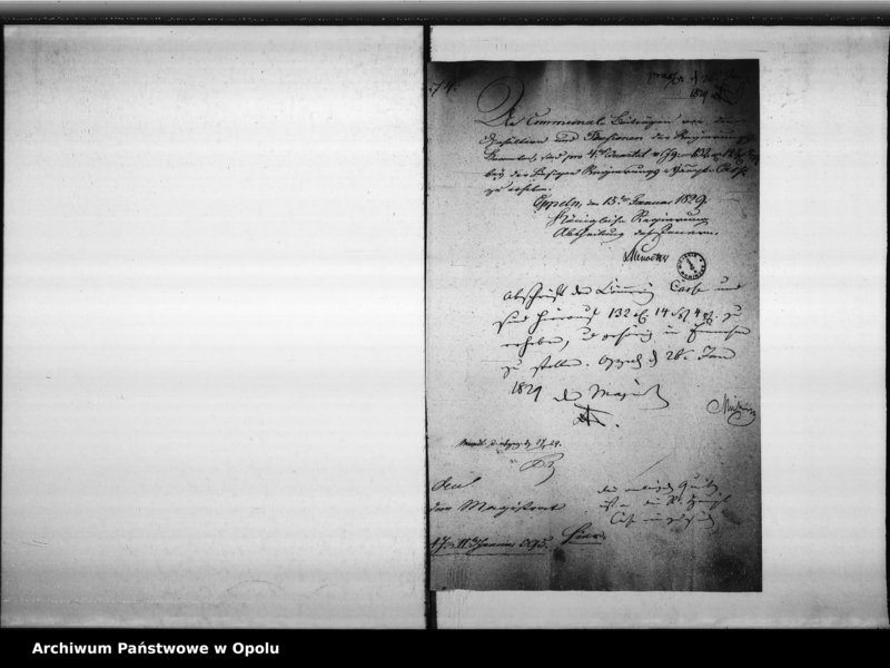 Obraz 5 z jednostki "Acta von Berichtigung der Communal Beitrage des hiesigen Königl[ichen] Regierungs Personals de Anno 1829"