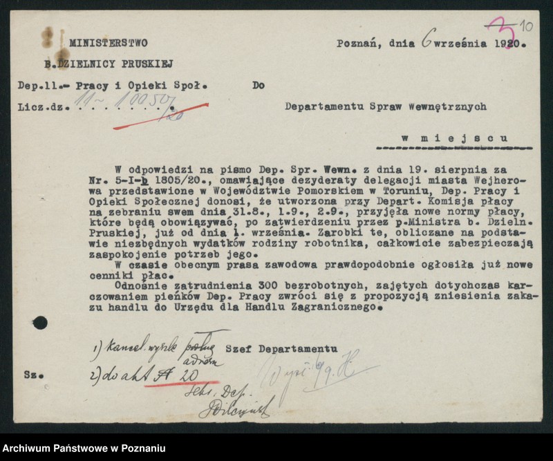 Obraz 12 z jednostki "[Informacje o protestach robotników na terenie województwa toruńskiego]"