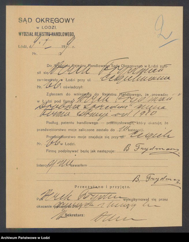 Obraz 4 z jednostki "Berek Frydman – sprzedaż mięsa"