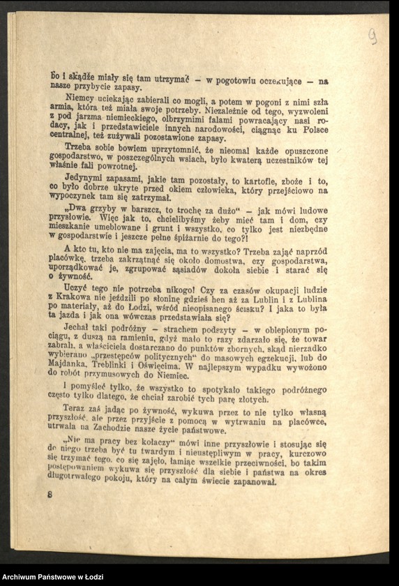 Obraz 10 z jednostki ""Życie Gospodarcze" (dwutygodnik - numer specjalny poświęcony gospodarstwu Ziem Odzyskanych), "Prawda o Ziemiach Zachodnich" -Mirosław Bezłuda"