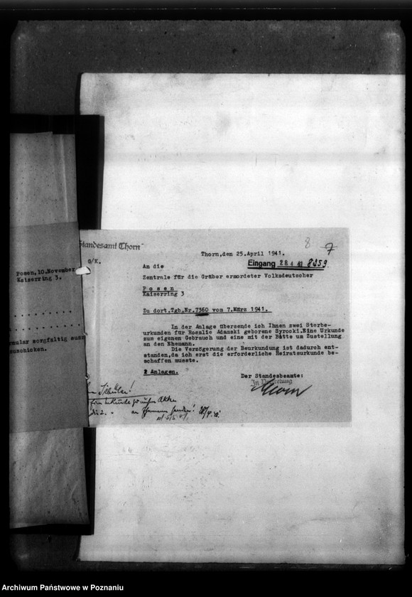 Obraz 12 z jednostki "Rozalie Adamski, geb. Syrocki, aus Bromberg (Bydgoszcz)"