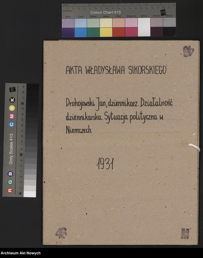 image.from.unit.number "Drohojowski Jan, dziennikarz. Działalność dziennikarska, sytuacja polityczna w Niemczech."