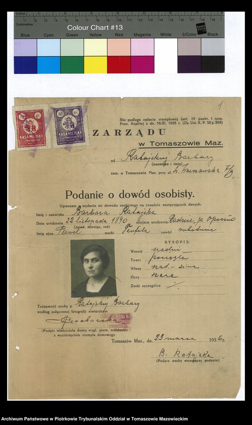 image.from.unit.number "Dowodów osobistych od nr 531 do 750. Tom IV"