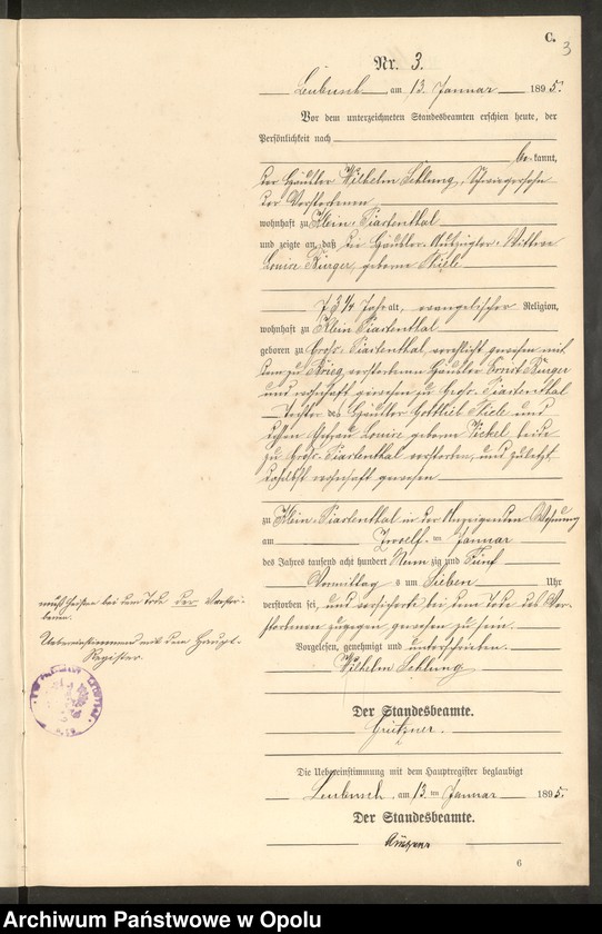 image.from.unit.number "Sterbe-Neben-Register Standes-Amt Leubusch 1895"