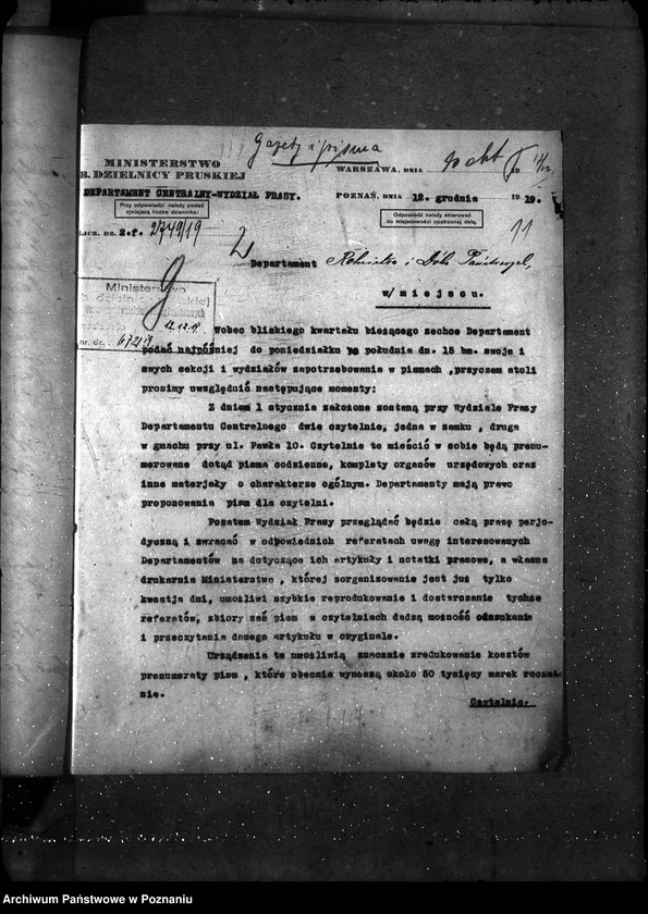 Obraz 16 z jednostki "Sprawy gospodarcze-ogólne Pisma i gazety"