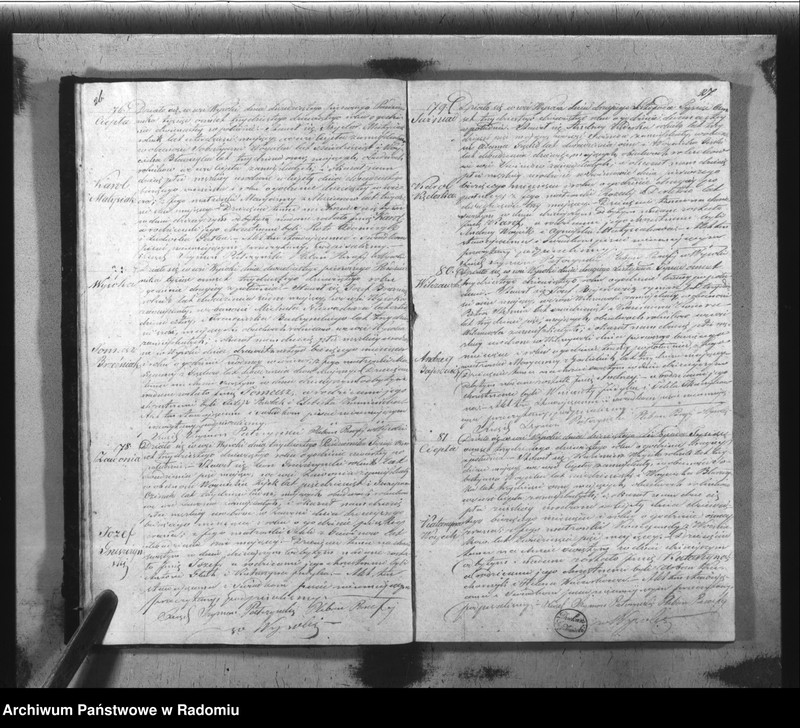 image.from.unit.number "Książka Duplikat Akt Cywilno - Religijnych Parafij Wysoka w powiecie Szydłowieckim Obwodzie Opoczyńskim Gubernij Sandomierskiej na rok 1839 sporządzona"