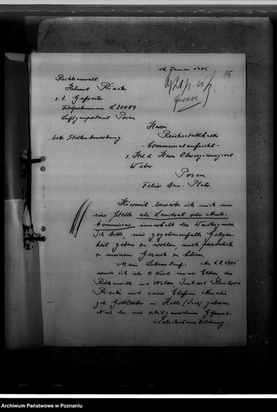 Obraz 19 z jednostki "Bewerbungen um Anstellung im Beamtendienst"