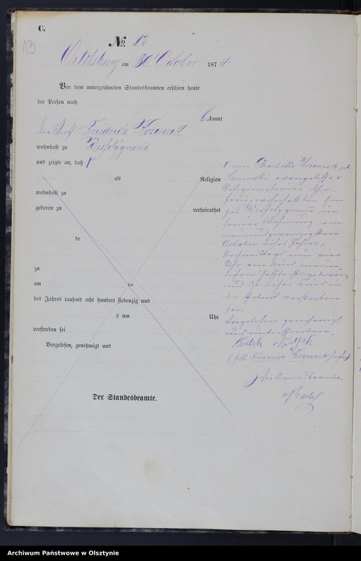 image.from.unit.number "Haupt-Sterbe-Register Nr 1 - 40"