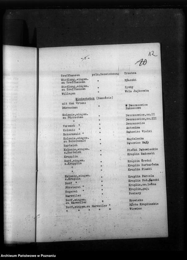 Obraz 16 z jednostki "Kreis Wielun (Wieluń). Korespondencja w sprawie miejscowych Niemców, którzy zginęli w 1939 roku"