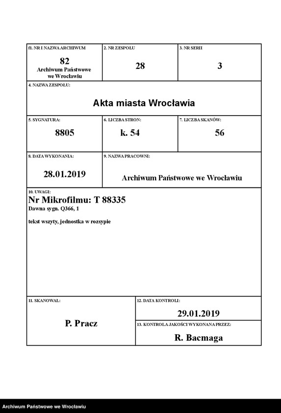 image.from.unit.number "Jahrerechnungen der güter Protsch, Peiskerwitz und Domslau"