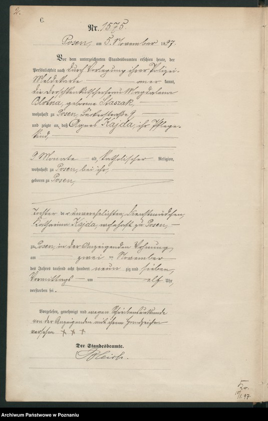 Obraz 5 z jednostki "Księga zgonów t. IV"