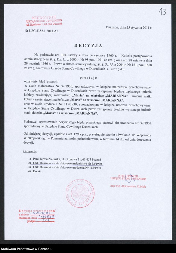 Obraz 15 z jednostki "Akta zbiorowe do księgi małżeństw z 1930 roku"
