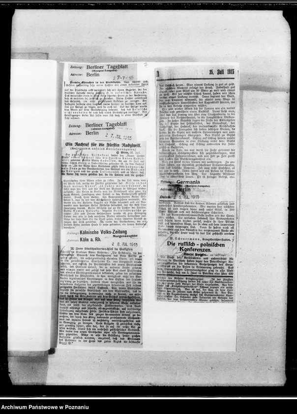 Obraz 14 z jednostki "Głosy prasy niemieckiej o Polsce [Wycinki z gazet]"