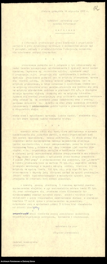 image.from.unit.number "Teleksy z KW do KC, 1 styczeń - 29 styczeń 1981"