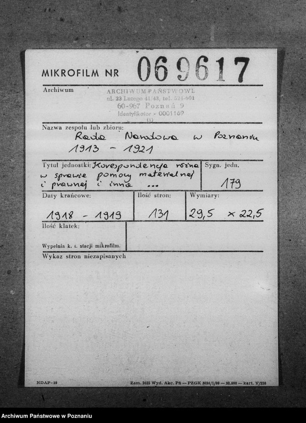 Obraz 2 z jednostki "Korespondencja różna w sprawie pomocy materialnej i prawnej i inna dotycząca spraw społeczno - politycznych."