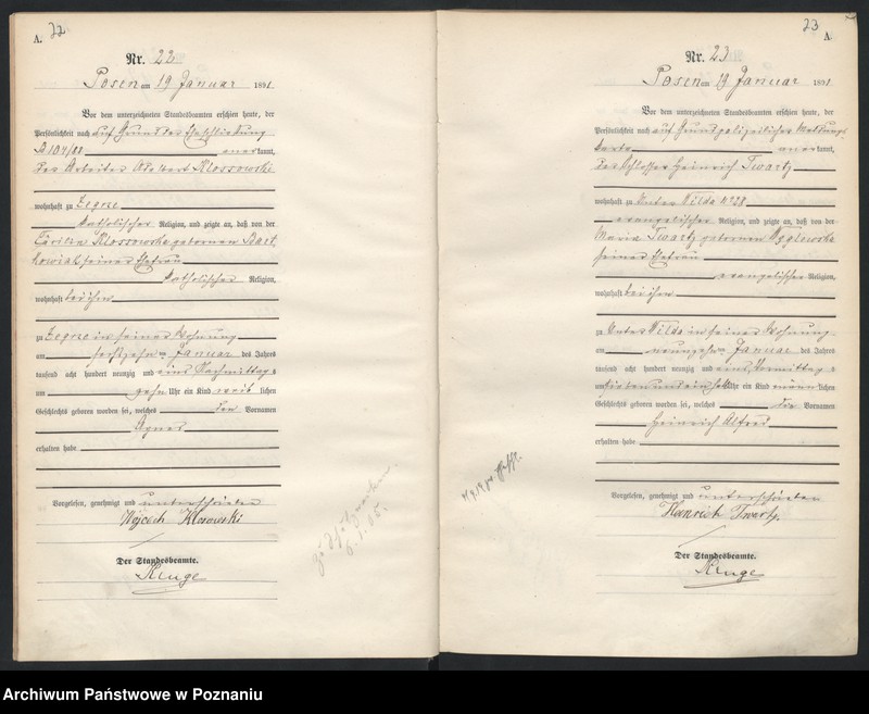 Obraz 14 z jednostki "Księga urodzeń t. I"