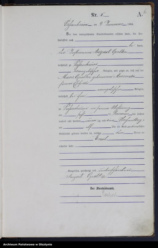 image.from.unit.number "Geburts-Haupt-Register Nr 1 - 78"