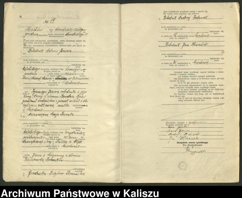 Obraz 6 z jednostki "[Księga małżeństw]"