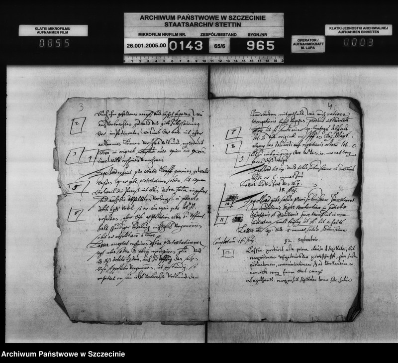 Obraz 4 z jednostki "Die Brüder Karsten und Andreas v. Münchow zu Marsin und Karzenburg / die Erben des Lorenz v. Somnitz zu Bewersdorf: Darlehnsschuld."