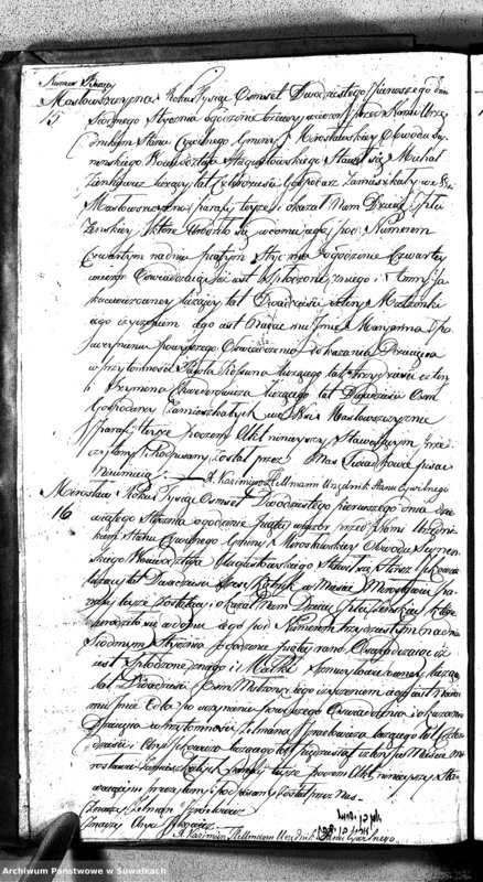 image.from.unit.number "Akta Urodzonych Gminy Mirosławskiey na Rok 1821- szy"
