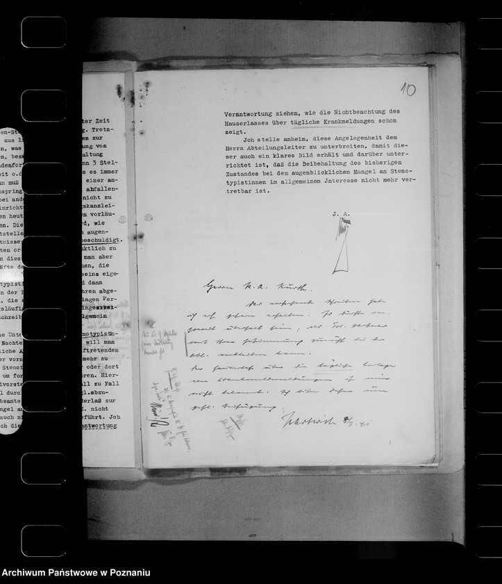 Obraz 14 z jednostki "Einsetzung eines Vertrauensarztes und Errickung eines Sprechzimmers"