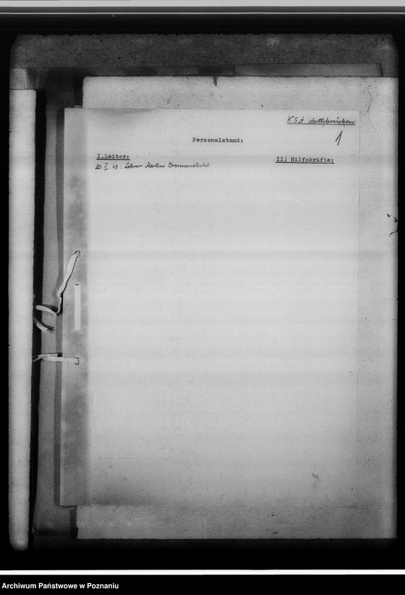 Obraz 5 z jednostki "[Korespondencja w sprawach organizacyjnych, sprawozdanie z działalności], Kreissippenamt Warthbrücken [Koło]"