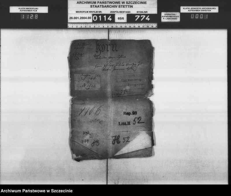 image.from.unit.number "Valentin v. Horn zu Schlatkow / Herzog Philipp Julius v. Pommern: Schuldforderung."